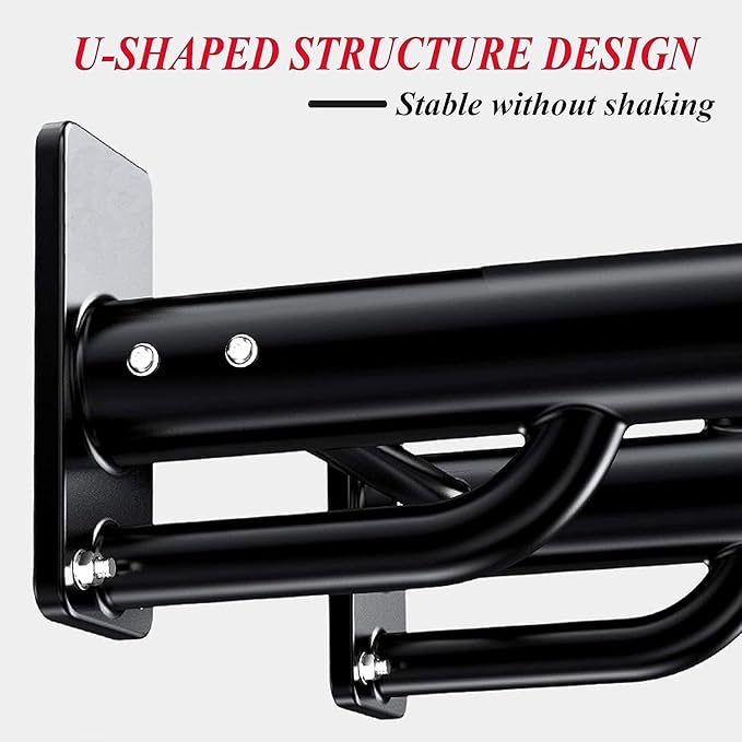 Wall Mounted Pull-Up Bar, Multi-Function Home Fitness Equipment Bar, Core Strength Training Equipment with Handles