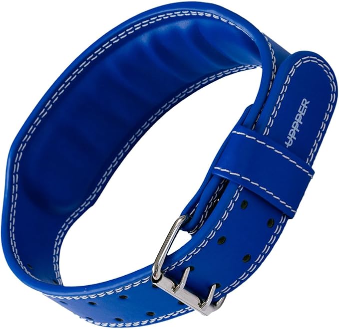 UPPPER Weight Lifting Belt - Double Prong 4” to 2.5” Tapered Premium Lifting Belt for Men and Women - Ultimate Back Support For Weightlifting and Powerlifting | Premium Fitness Gear