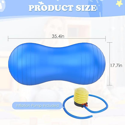 Sensory Peanut Ball, Sensory Toys for Kids with Autism, Physical Therapy Equipment, Designed to Train Kids’ Balance and Coordination Skills, Suitable for School or Home Therapy, Autism Toys