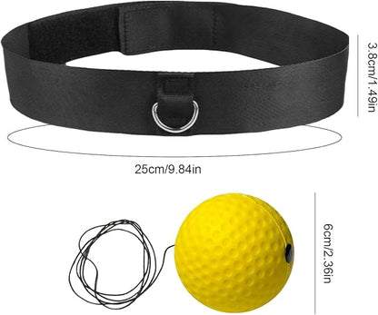 Boxing Training Reflex Balls - Boxing Reaction Ball | Head Punching Ball | Child Adults React Reflex Ball for Boxing Training | Workout Equipment Beginners Fitness Reflex Ball for Traveling, Gym