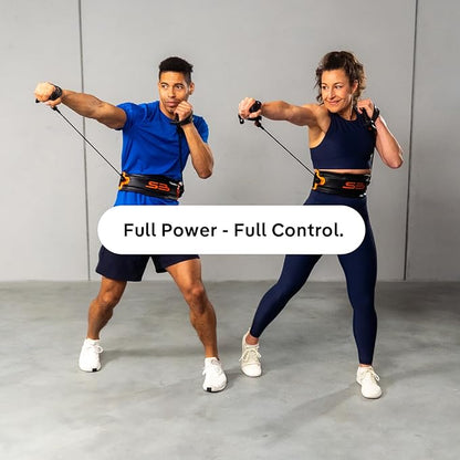 Shadowboxer Home Gym Set | Full Body Workout for Cardio, Strength & Fat Loss | Ergonomic Handles & Adjustable Belt