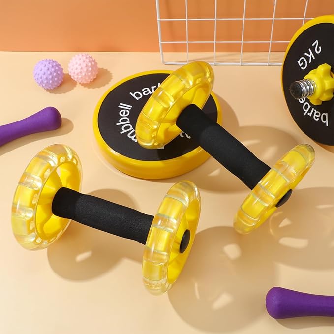 Ab Roller Wheel: Ab Wheel for Core Training, Exercise Abdominal Roller Hand Weights Dumbbell Fitness Exercise Device Home Gym Gear for Men/Women