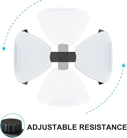 Waist Twister Machine with Resistance Band, Silent Exercise Twist Board for Core & Belly Fat Workout, Non-Slip Home Fitness Disc for Men & Women