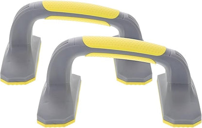 PRETYZOOM 2Pcs Push Up Bars Home Workout Equipment Sturdy Plastic Handles Non-slip Base Comfortable Grip Body Sculpting Fitness Training for Men and Women