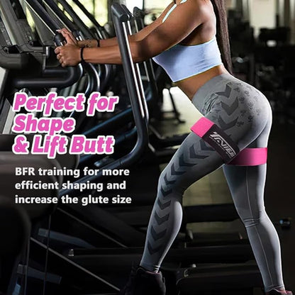 Occlusion Bands for Women Glutes & Hip Building, Blood Flow Restriction Bands BFR Bundle Booty Bands, Best Fabric Resistance Bands for Exercising Your Butt, Squat, Thigh, Fitness
