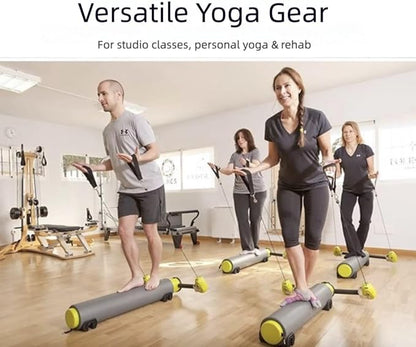 Pilates Bar, Fitness, Balance Strength and Agility Training Equipment, Roller Multifunctional Mini Core Bed Yoga Open Back Training, Waist, Abdomen, Legs, Buttocks and Arms Training Equipment