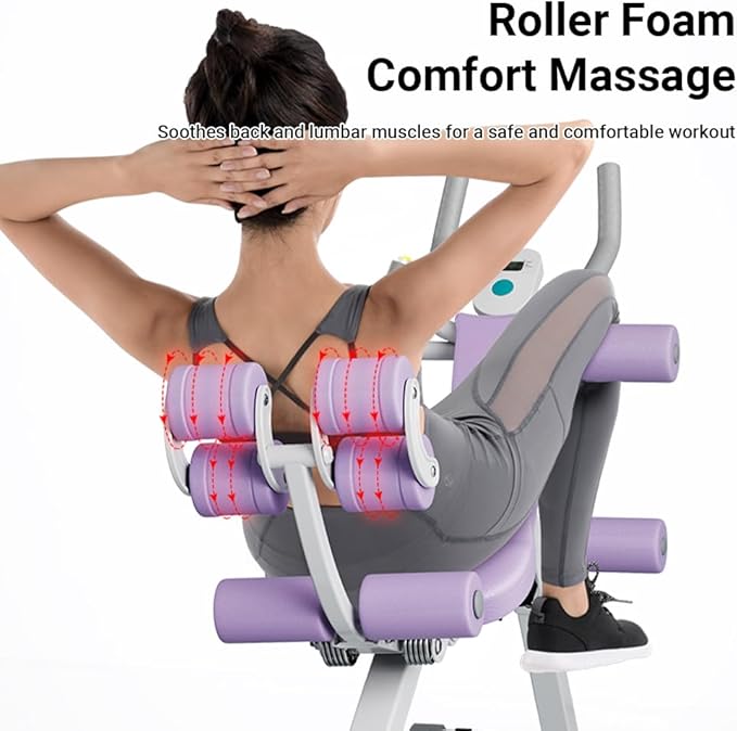 Ab Workout Equipment,Workout Equipment,Home Gym Equipment,Fitness equipment, Foldable, Knee Protection, Pulling the rope,WorkoutFor Stomach Workout,For Women/Men(350LB)