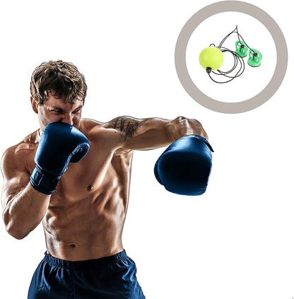 VICASKY Hanging Speed Boxing Ball with Suction Cup 90mm Green Reflex Training Punching Bag Reaction Boxing Speedball and Coordination Training