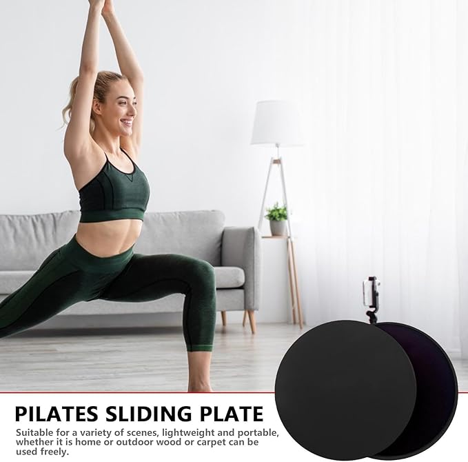 Core Sliders - Exercise Sliders | Yoga Pilates Gliding Disc | 2 Exercise Fitness Sliders | 2s Sided Gliding Sliding Discs | Core Gym Equipment | Pilates Sliding Plates for Women Men and Teens