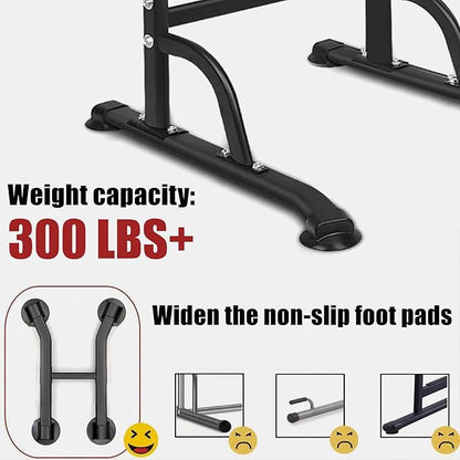 Power Tower Pull Up Bar for Home Gym, Multi Functional Pull Up Bar Stand Dip Bar Station, Adjustable Height Workout Dip Station Strength Training Fitness Equipment