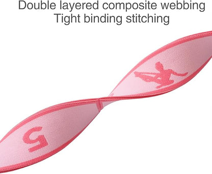 Adjustable Stretch Strap for Kids, 8-Loop Elastic Resistance Band for Children Gymnastics, Ballet Dance, Yoga, Stuff，Pilates & Flexibility Training, Home Exercise Equipment for Girls
