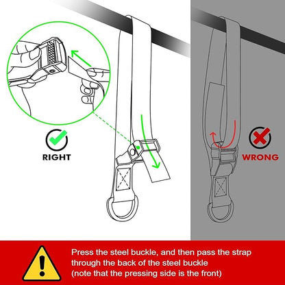 HPYGN Two Foots Pull Up Assistance Bands, Heavy Duty Resistance Band for Pull Up Bar, Adjustable Weight/Size with Fabric Feet/Knee Rest, Bands for Pull Up Assist for Strength Training, Pull Up