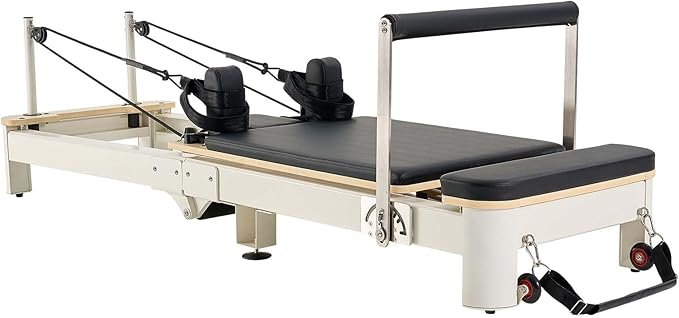 VEVOR Pilates Reformer Accessories for Home Gym, Include Reformer Box/Chair/Spine Corrector/Wall Mounted Machine/Jump Board/Foldable & Dual Resistance Springs