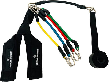Hip Flexor Training Strap | Reverse Squat Resistance Band Workout Strap Set | Resistance Bands and Door Anchor Included