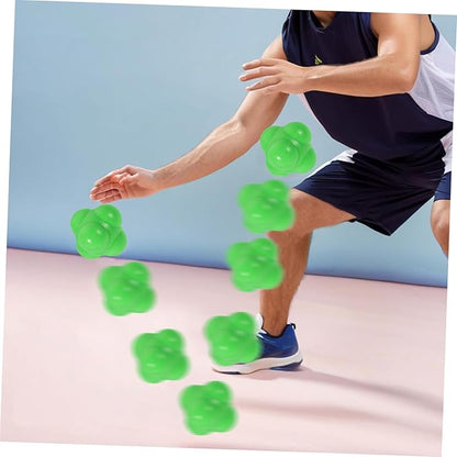Happyyami Silicone Agility for Fitness Training Speed Coordination and Reaction Skills Portable Hexagonal Shape for Hand-Eye Coordination Drills and Bouncy Design