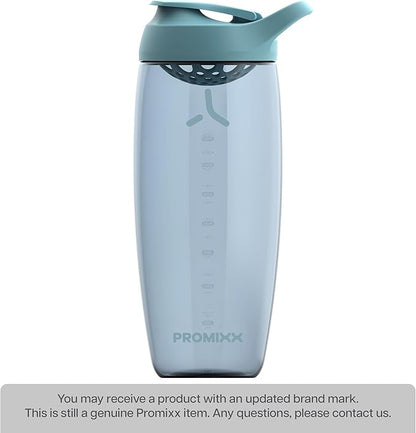 Promixx Pursuit Protein Shaker Bottle (32 oz) – Silent No-Ball Mixer, Leak-Proof Lid, BPA/BPS & Phthalate-Free ECOZEN – Easy-Clean Shaker Cup for Protein Shakes, Pre & Post-Workout Smoothies