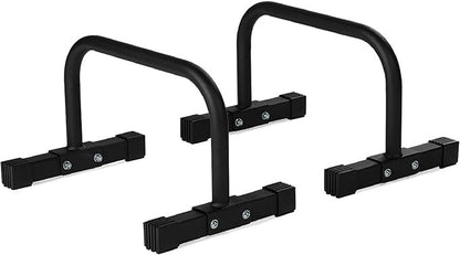 Titan Fitness Parallette Push Up Bar Set, 14in High Perfect for Home and Garage Gym Exercise Equipment, Gymnastics Floor Workout, Calisthenics, Strength Training Parallel Bars