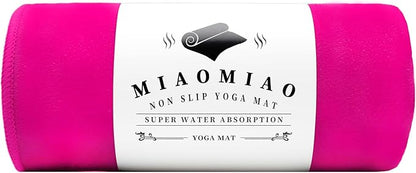 MIAOMIAO Non-Slip Hot Yoga Towel Set,Super Absorbent Microfiber in, 24.5" x 72" - Anti-Slip, Injury Free Design for Pilates, Yoga Mats, Exercise, and Fitness Gear