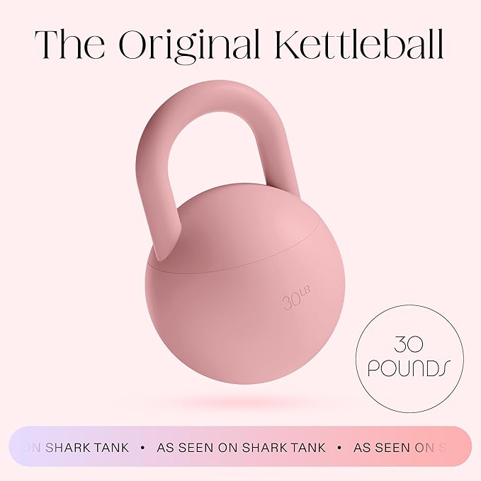 Bala Kettleball, Soft Kettlebell for Women - Kettlebells Strength & Core Training Equipment for Home Gym Workouts - Anti-Slip Grip Exercise Weights with Cushioned Impact-Resistant Base