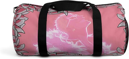Anime Gym Bag for Women Men - Large Capacity Waterproof Workout Fitness Travel Sports Bags Fashion Street Camping ExpandaCLe Carry On Duffle Bag For Couple (Pink Flaminggo) PTY