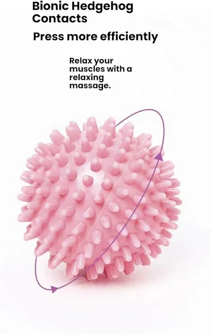 Massage Ball - Spiky for Deep Tissue Back Massage, Foot Massager, Plantar Fasciitis & All Over Body Deep Tissue Muscle Therapy，Foot Massage Ball
