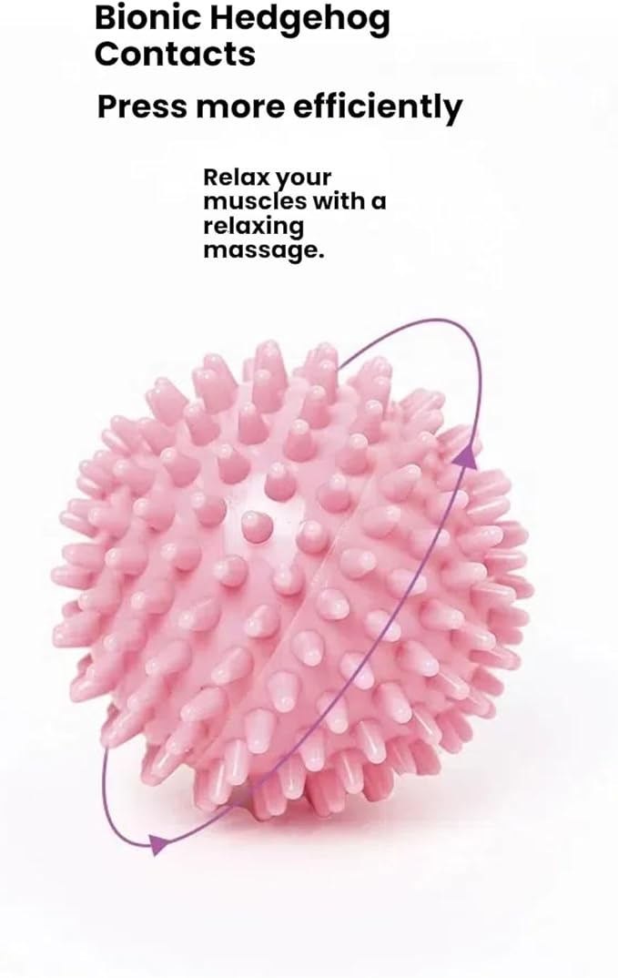 Massage Ball - Spiky for Deep Tissue Back Massage, Foot Massager, Plantar Fasciitis & All Over Body Deep Tissue Muscle Therapy，Foot Massage Ball (2)