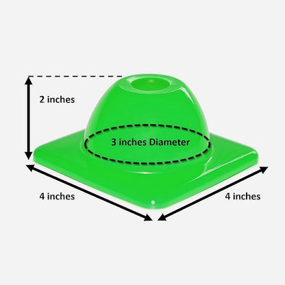 Heavy Duty Agility Training Cones (2 in, 6 in, 9 in, 12 in, 18 in, 28 in) for Sports and Kids Coaching, Multipurpose Field Marker Cones, Soccer, Basketball Drills, Bike, Motorcycle Training