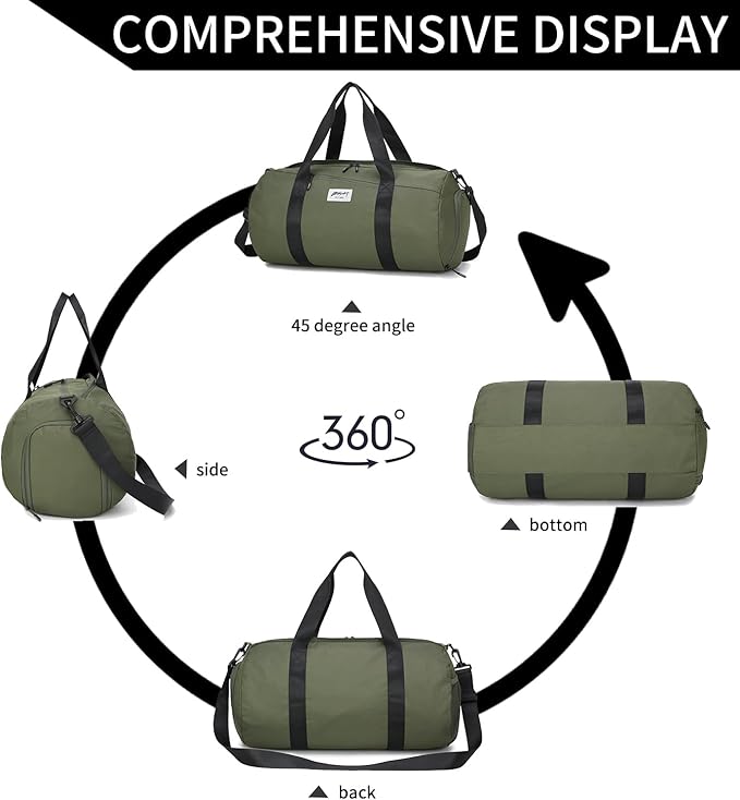 BE SMART Waterproof Mens Gym Bag with Shoe Compartment, Duffle Bag with Wet Pocket for Men, Lightweight Large Sport Carry On Duffel Bag With Tpu Pocket for Travel, Sports, Fitness & Workout(Navyblue)