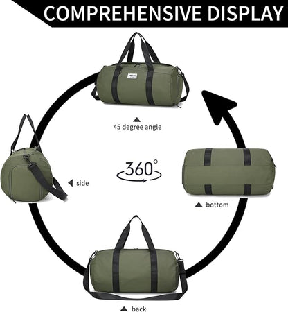BE SMART Waterproof Mens Gym Bag with Shoe Compartment, Duffle Bag with Wet Pocket for Men, Lightweight Large Sport Carry On Duffel Bag With Tpu Pocket for Travel, Sports, Fitness & Workout(Navyblue)