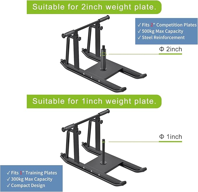 Kipika Weight Sled, Workout Sled, Fitness Strength Training Sled, Speed Training Sled for Athletic Exercise, Speed Improvement, Easily Through Obstacles, Suitable for 1" & 2" Weight Plate
