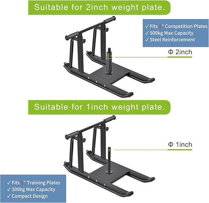 Kipika Weight Sled, Workout Sled, Fitness Strength Training Sled, Speed Training Sled for Athletic Exercise, Speed Improvement, Easily Through Obstacles, Suitable for 1" & 2" Weight Plate
