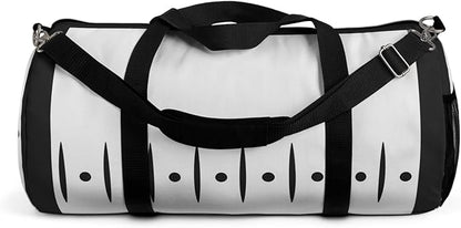 Anime Gym Bag for Women Men - Large Capacity Waterproof Workout Fitness Travel Sports Bags Fashion Street Camping ExpandaCLe Carry On Duffle Bag For Couple (White Byaku) PTY