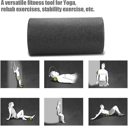 Manual Massage Ball,EPP Yoga Foam Roller Massage Ball Set Point Body Muscle Stress Relief Tool for Shoulders, Arms, Neck, Back and Feet (30x15x15cm Foam Roller)