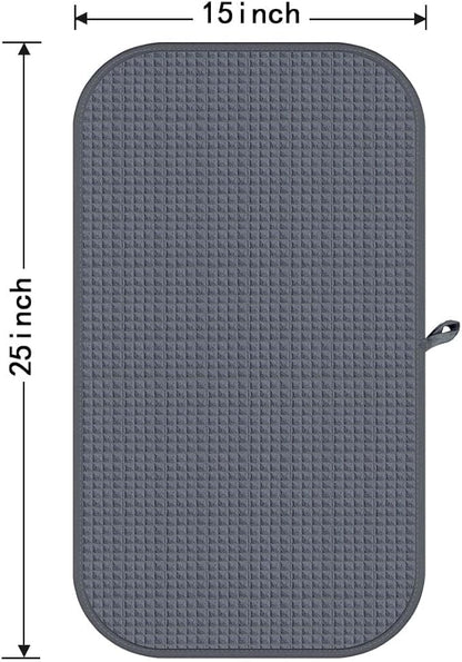 HOMEXCEL 4 Pack Microfiber Gym Towels Grey Fitness Towels Ultra Soft, Highly Absorbent and Quick Dry Towel for Gym, Shower, Hotel, Spa 15 x 25 Inch