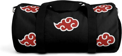 Anime Gym Bag for Women Men - Large Capacity Waterproof Workout Fitness Travel Sports Bags Fashion Street Camping Expandable Carry On Duffle Bag For Couple (Red Cloud) PTY