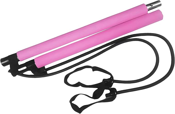 Pilates Bar Kit with Resistance Bands - Multifunctional Pilates Equipment for Women & Men Home Gym Pilates Yoga