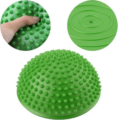 Foot Massage Ball, PVC Inflatable Half Yoga Balls, Massage Point Exercises Trainer Fitness