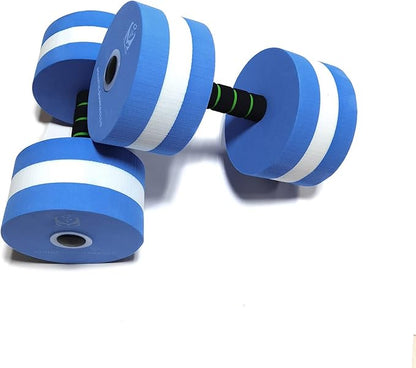 davidamy's gift Upgrade Water Aerobic Exercise Foam Dumbbells Pool Resistance 1 Pair, Water Fitness Exercises Equipment for Weight Loss