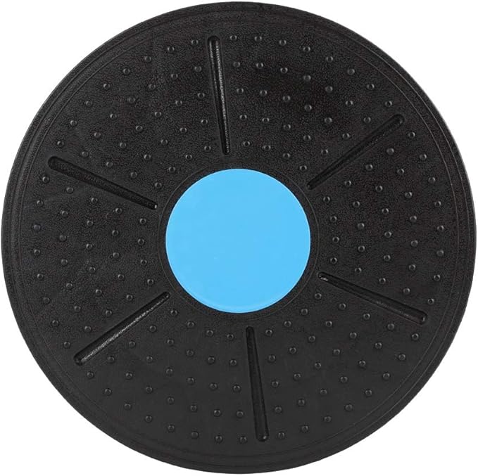 Yosoo Round Wobble Balance Board Stability Disc Yoga Ankle Knee Exercise Gym Fitness and Training Board 14 inch Diameter