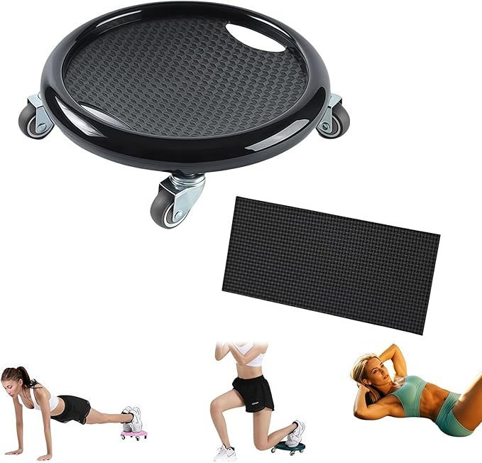 Ab Roller Wheel,Ab Roller for Women Men Board,Abdominal Wheel Ab Roller, Roller with Elbow Support,for Full Body Fat Burning Tummy Weight Control Gym or at Home Workout Equipment
