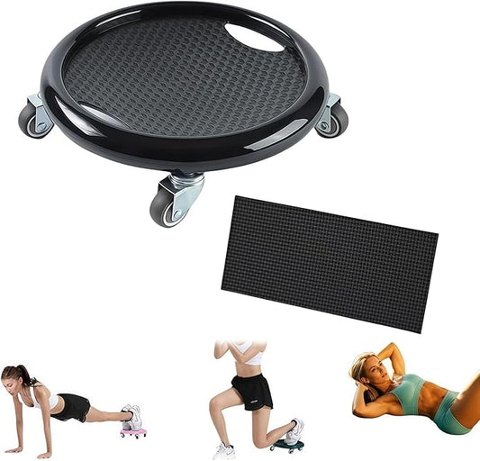 Ab Roller Wheel,Ab Roller for Women Men Board,Abdominal Wheel Ab Roller, Roller with Elbow Support,for Full Body Fat Burning Tummy Weight Control Gym or at Home Workout Equipment