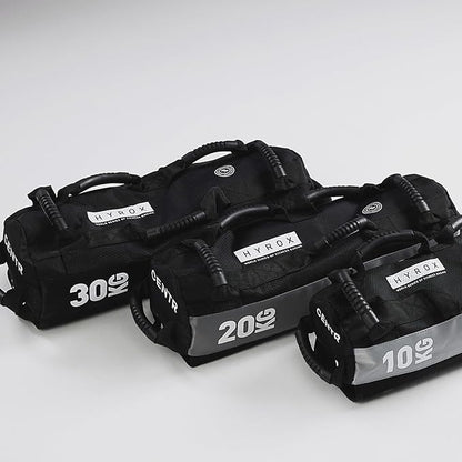CENTR x HYROX Competition Sandbag – Training Bag with 7 Handles, Cordura® Nylon Construction with Reinforced Double-Stitched Seams and Non-Slip Handles, 10/20/30 kg – HYROX Gear