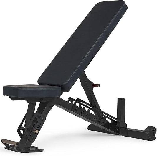 Rep Nighthawk Adjustable Weight Bench | Home Gym Incline Decline Flat Workout Bench | Heavy Duty Fitness and Strength Training Equipment | Foldable Space Saving Design