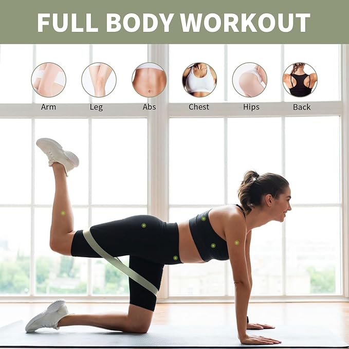 100 PCS Bulk Resistance Bands Latex, Loop Exercise Bands Set for Gym Members Sports Class Students Gift, 5 Pieces Each Set with Storage Bag, Fitness Bands for Outdoor Home Gym Yoga Pilates