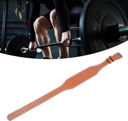 Huleo Weight Lifting Belt, Waist Sports Belts stabilize The Spine for Men for Squats Brown