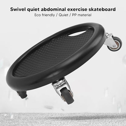 Wheel, Abdominal Wheel Board Ab Workout Equipment Board for Core Workout (Black)