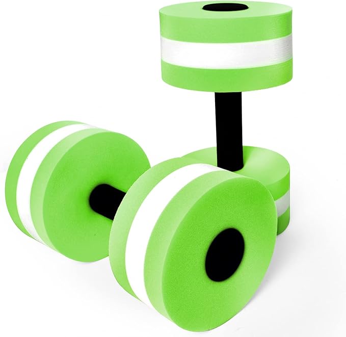 Timoo Aquatic Dumbells Set of 2 Water Dumbells Pool Resistance Water Weight Water Aerobics High-Density EVA-Foam Pool Fitness