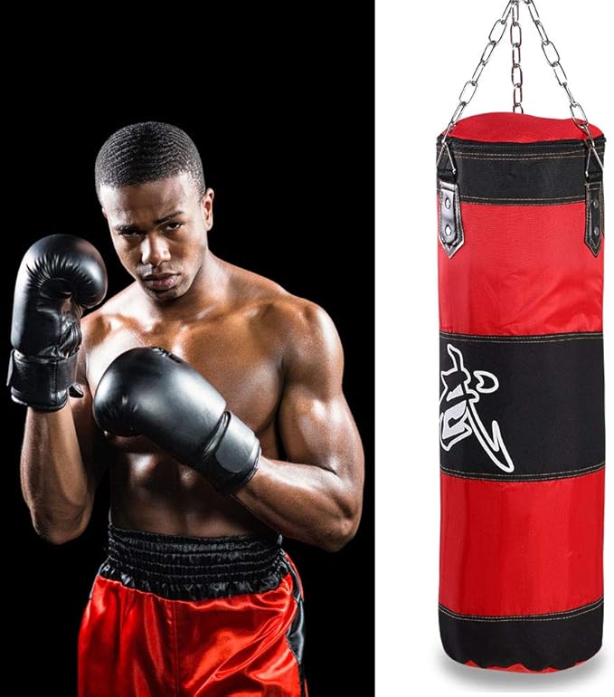 Fitness Sandbags, Boxing Bag Hanging Punching Bag Sports Training Equipment for Kickboxing, Muay Thai, Home Gym Equipment