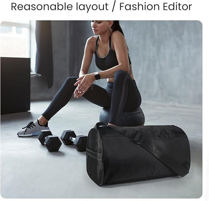 C&F BOGMOST Small Gym Bag for Women & Men,Small Lightweight Duffel Bag Carry On Bags Mini Duffel Travel Bag Waterproof Sports Bags for Workout/Sport/Travel, Rose Red