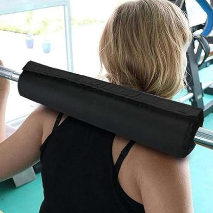 Barbell Pad for Squats & Hip Thrusts - 35cm (13.8 inch) Foam & Nylon Cushion for Standard Bars - Gym Weightlifting Safety Pad